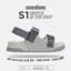 SANDANI Giày Sandal Nữ Quai Ngang Dây Dù, Đế Êm Chống Trơn, Màu Ghi (Size 36-40) - BẢO HÀNH 1 NĂM
