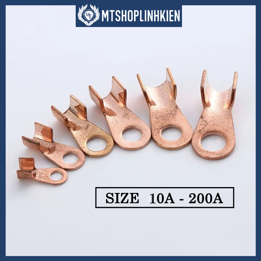 Đầu cos dây điện đồng đỏ OT 10A/20A/30A/40A/50A/60A/80A/100A/200A ...