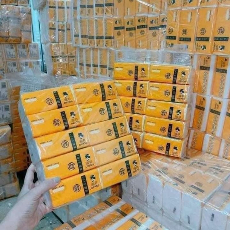 GIẤY GẤU TRÚC SIPIAO TRẮNG SIÊU DAI - SIÊU HOT(COMBO 1 BỊCH 10 GÓI)