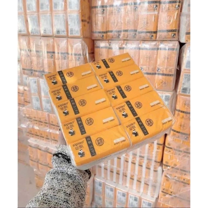 GIẤY GẤU TRÚC SIPIAO TRẮNG SIÊU DAI - SIÊU HOT(COMBO 1 BỊCH 10 GÓI)