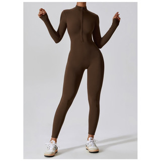 Bộ Đồ Tập Gym, Yoga Thể Thao Nữ Mẫu Jumpsuits Tay Dài Quần Dài Chất Poly Cao Cấp (mã suit306)
