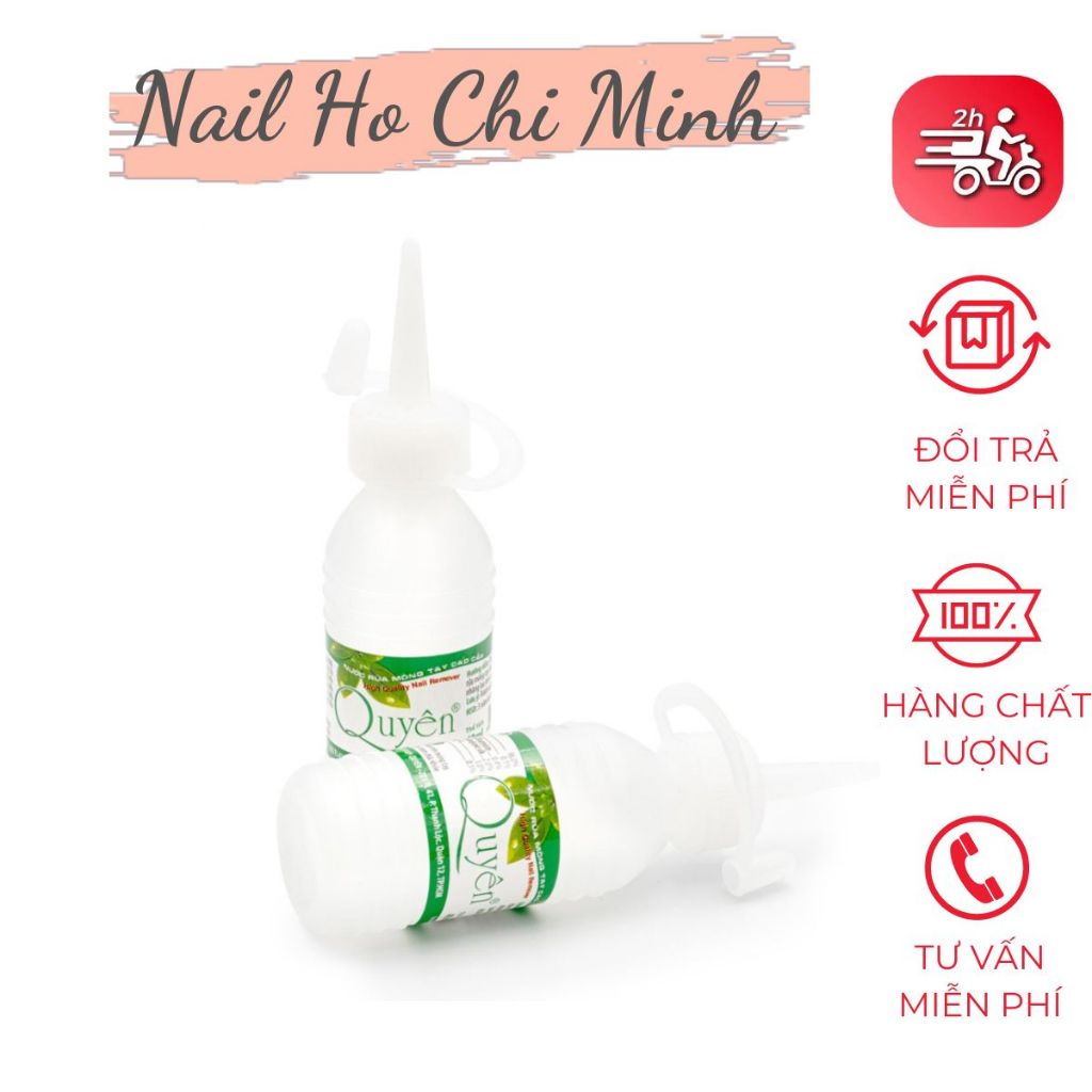 Nước rửa móng aceton Quyên chính hãng - Nước rửa aceton loại tốt tẩy mạnh, sạch nhanh, mùi dễ chịu
