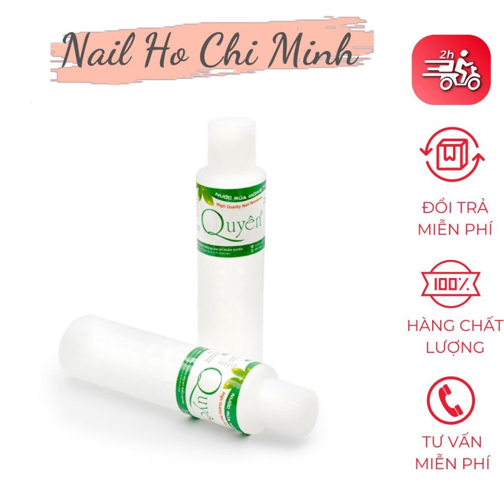 Nước rửa móng aceton Quyên chính hãng - Nước rửa aceton loại tốt tẩy mạnh, sạch nhanh, mùi dễ chịu