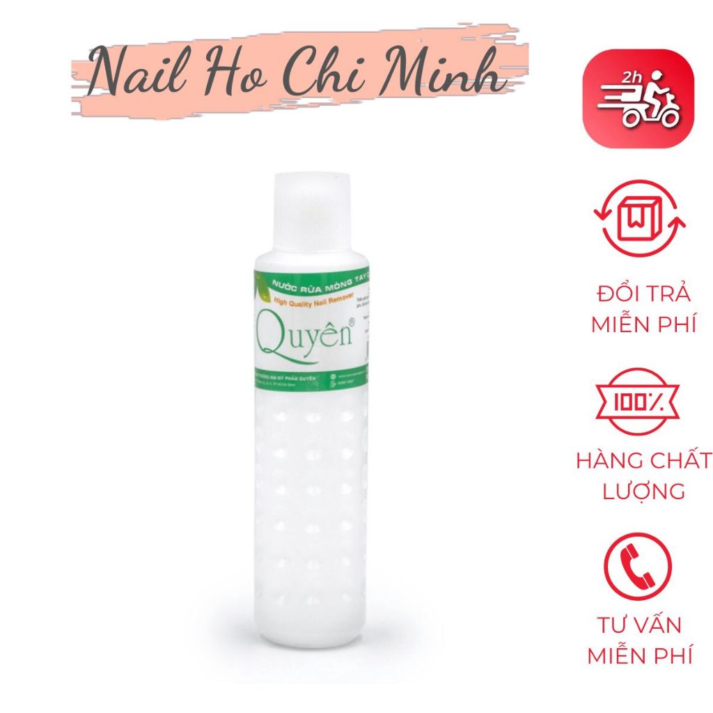 Nước rửa móng aceton Quyên chính hãng - Nước rửa aceton loại tốt tẩy mạnh, sạch nhanh, mùi dễ chịu