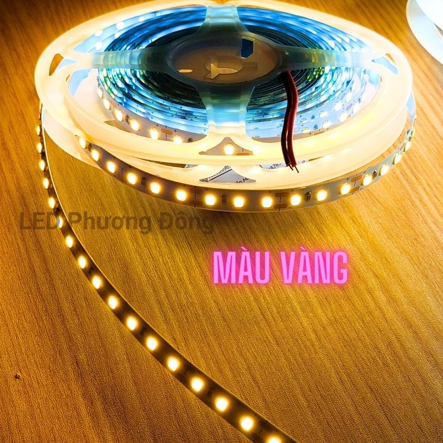 Cuộn 5m LED dây dán 12V  2835 Trắng / Vàng / Trung Tính - 120 LED/mét  CHƯA BAO GỒM NGUỒN
