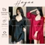 HT473 Set váy ngủ và áo choàng sexy phối ren dáng suông, đồ ngủ lụa gợi cảm tôn dáng HT473 (138+202)