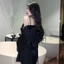 HT473 Set váy ngủ và áo choàng sexy phối ren dáng suông, đồ ngủ lụa gợi cảm tôn dáng HT473 (138+202)