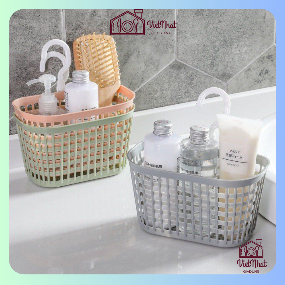 Rổ Đựng Đồ Có Móc 3241, Rổ Nhựa Đựng Đồ Việt Nhật Cao Cấp