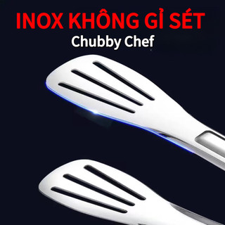 Dụng cụ kẹp gắp thức ăn thực phẩm chống nóng, gắp thịt bánh đồ bếp hấp nướng lò vi sóng, gắp đá lớn nhỏ chuyên dụng inox