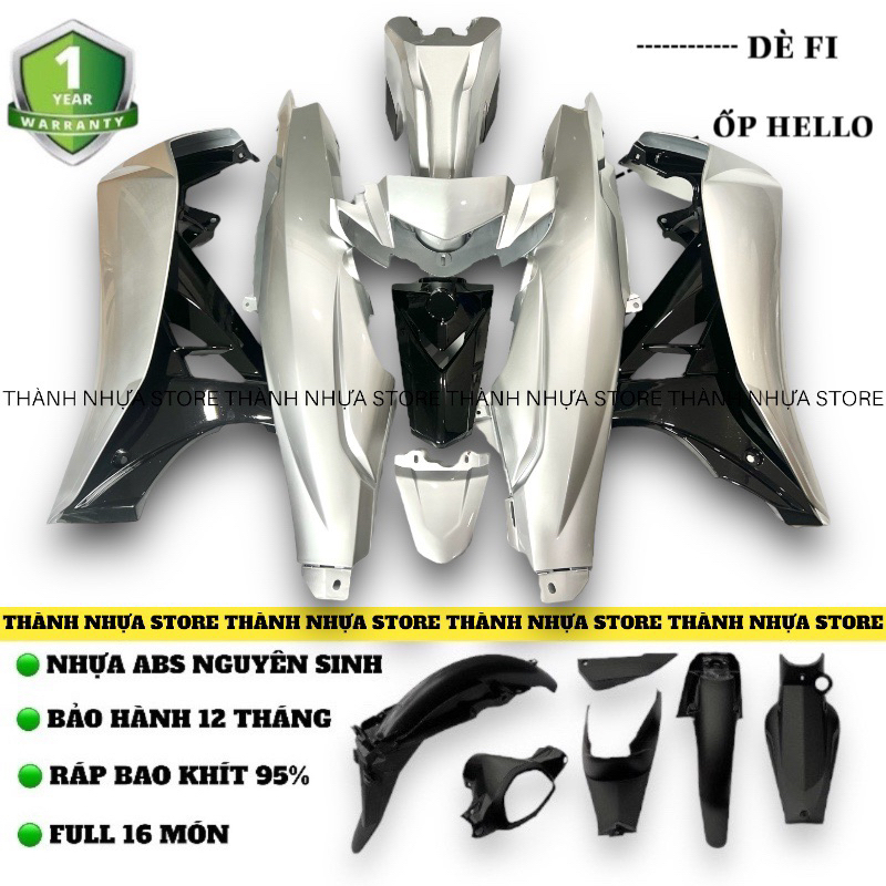 [NEW] Dàn áo Sirius Bạc phối Đen Ốp Sihello Dè Fi (Xem mô tả)