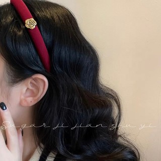 Cài tóc nữ nụ hoa trà cỡ nhỏ phong cách thời trang Hàn Quốc retro
