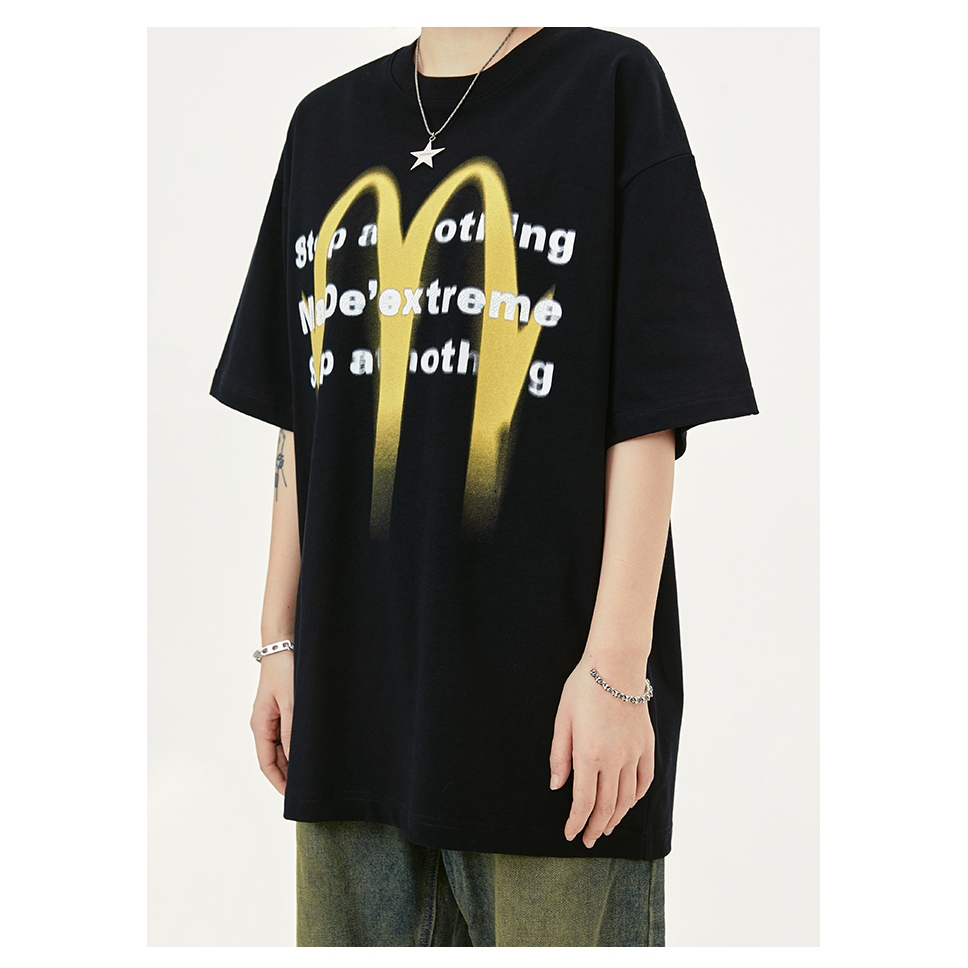 Áo Thun REDLABEL "McDonal" Tshirt, Áo Phông In Họa Tiết Tay Lỡ Chất Vải Cotton 250gsm Form Oversize