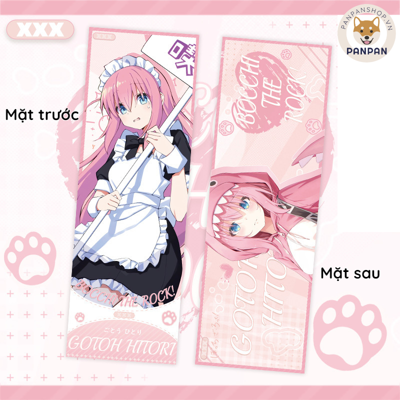 Thẻ Bocchi the Rock ticket 2 mặt (21x7cm) Hitori Goto, Ryo Yamada ...
