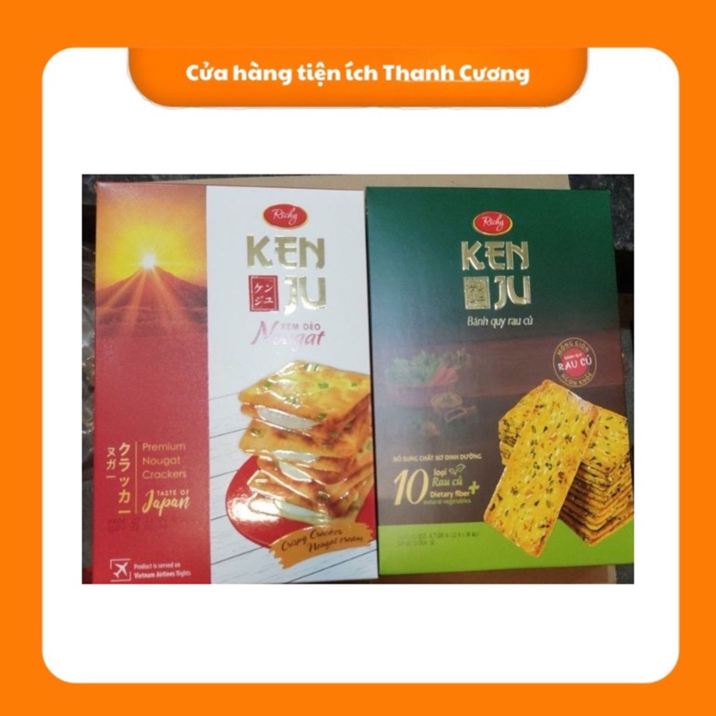 Bánh quy KENJU Richy rau củ, kem dẻo hộp 288g | Shopee Việt Nam