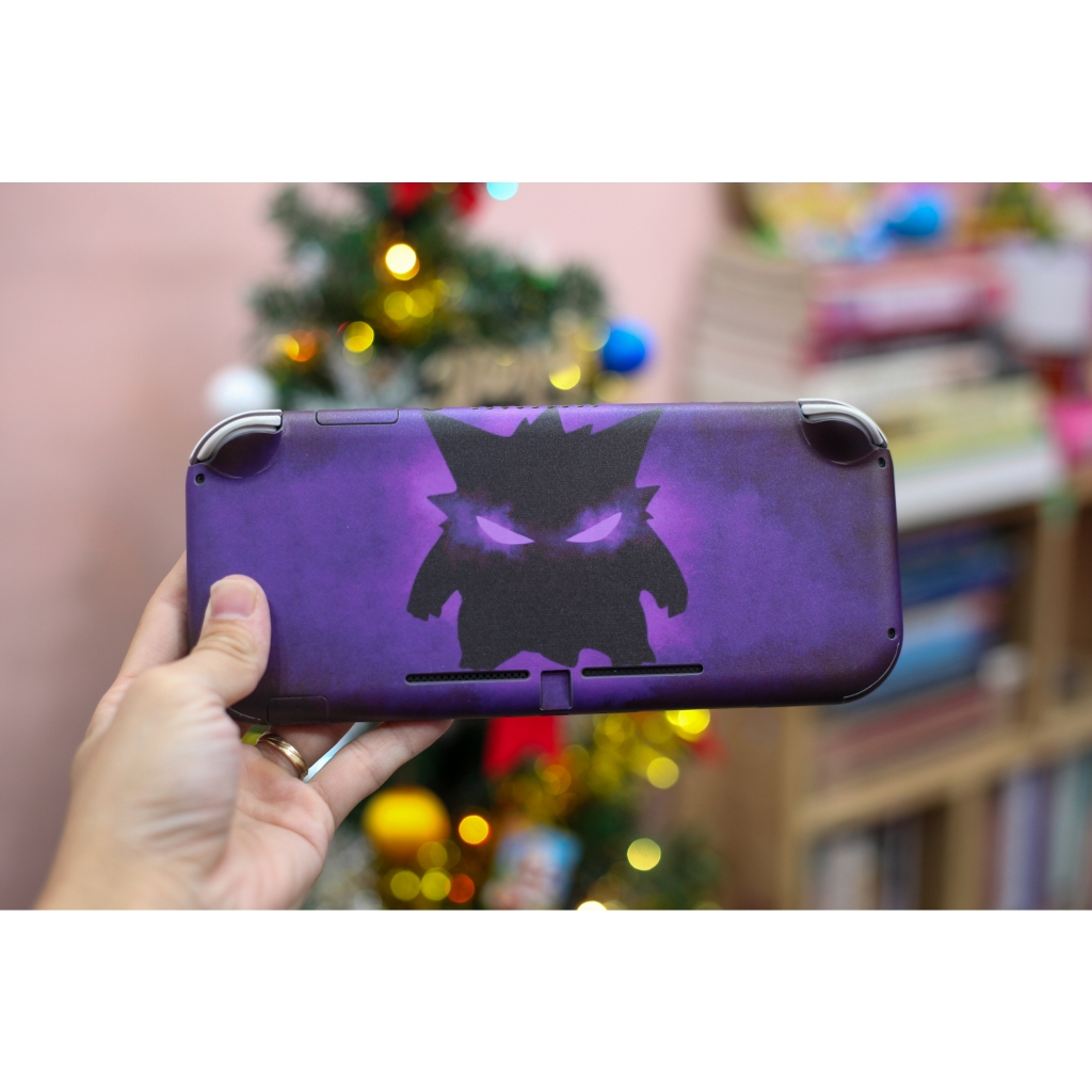 Skin decal dán Nintendo Switch Lite mẫu Pokemon Gengar (đã cắt sẵn, dễ dán)