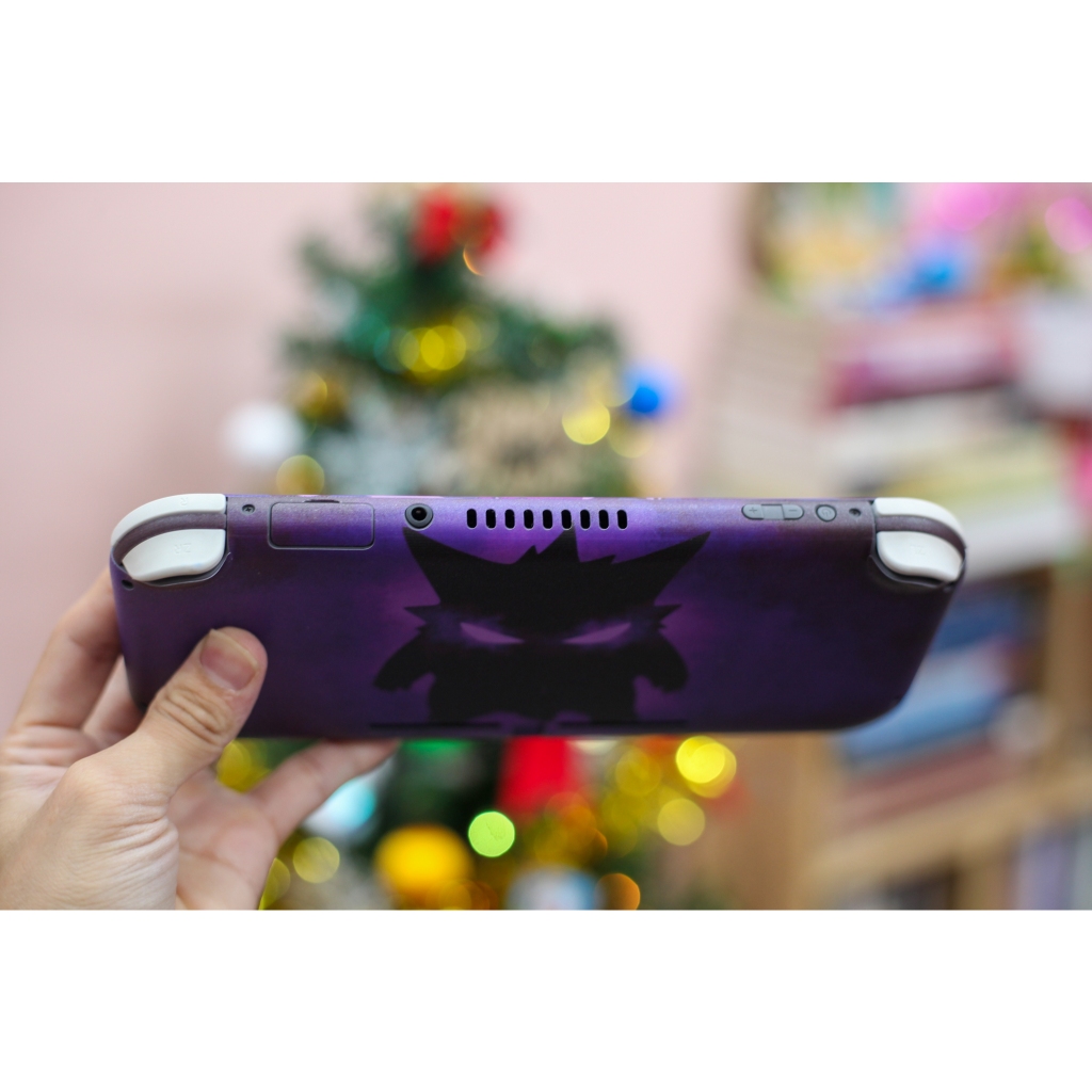 Skin decal dán Nintendo Switch Lite mẫu Pokemon Gengar (đã cắt sẵn, dễ dán)