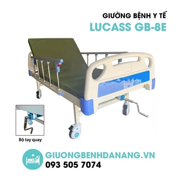Giường bệnh nhân 1 tay quay cao cấp tay quay gập gọn Model G01B - BH 24 tháng công nghệ Đức [COD Giao toàn quốc]