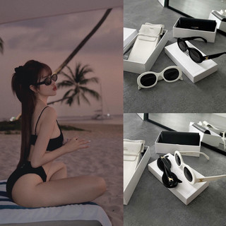 Mắt kính râm oval Bự Store thời trang nam nữ mẫu Hàn quốc 915