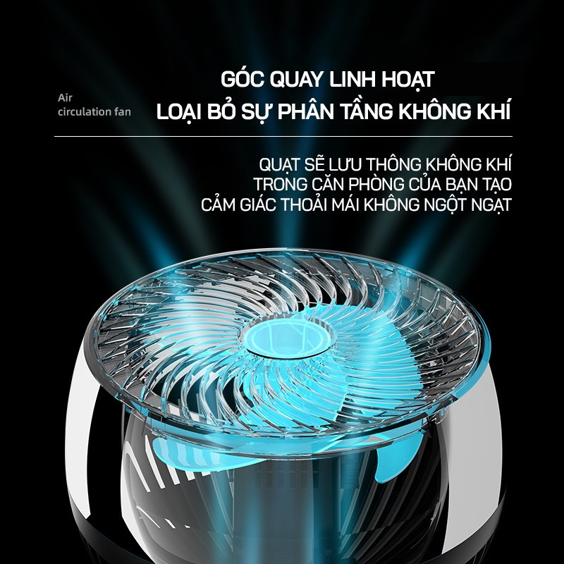 Quạt Đối Lưu Không Khí Yangzi QT5-01R 3 Chế Độ Gió Tuần Hoàn Làm Mát Phòng,  Cân Bằng Nhiệt Độ Có Thể Xoay 90 Độ | Shopee Việt Nam