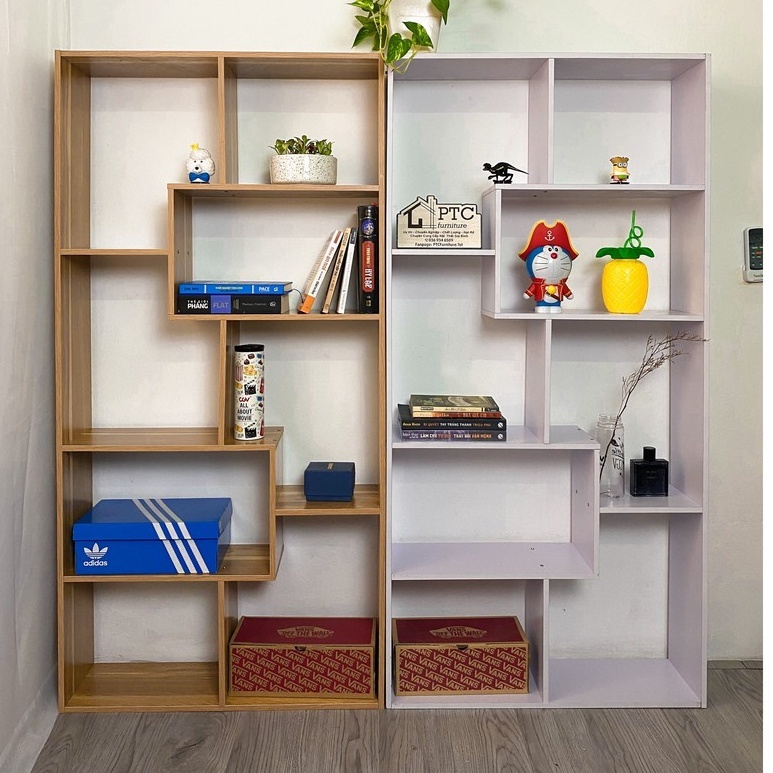 Kệ Sách Để Sàn ✨MIỄN SHIP✨ Hình chữ U Không Vách Ngăn Đa Tầng, Kệ Trang Trí Hiện Đại