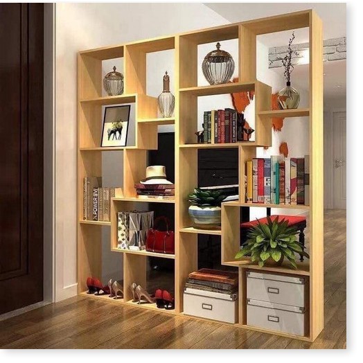 Kệ Sách Để Sàn ✨MIỄN SHIP✨ Hình chữ U Không Vách Ngăn Đa Tầng, Kệ Trang Trí Hiện Đại