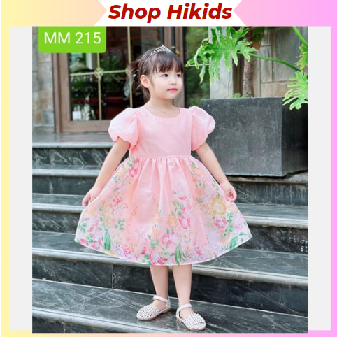 Váy Đầm Hoa Sofia Candy công chúa Tơ nhũ cao cấp diện Tết, dự tiệc