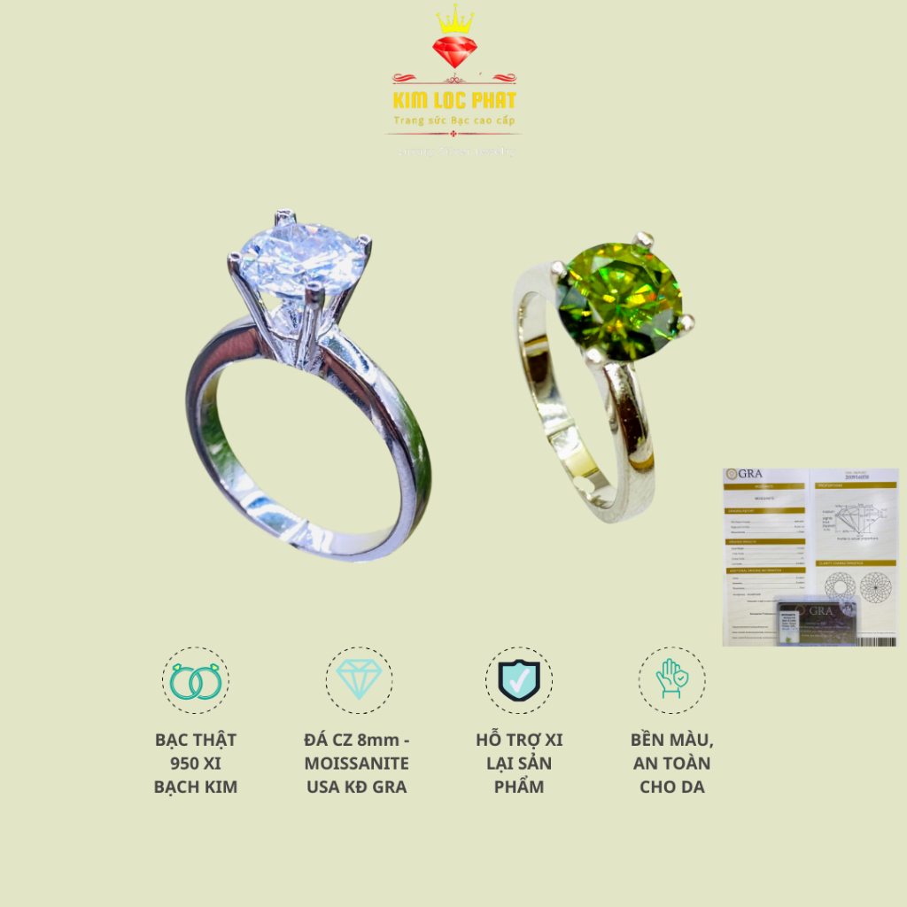 Women's 925 Silver Ring by KIMLOCPHAT - Trangsứcbạccaocấp