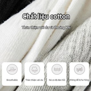 [QUÀ TẶNG] Vớ Tất Cổ Trung Bamboo Sợi Tre Thiên Nhiên Kháng Khuẩn Khử Mùi Nam Nữ Unisex