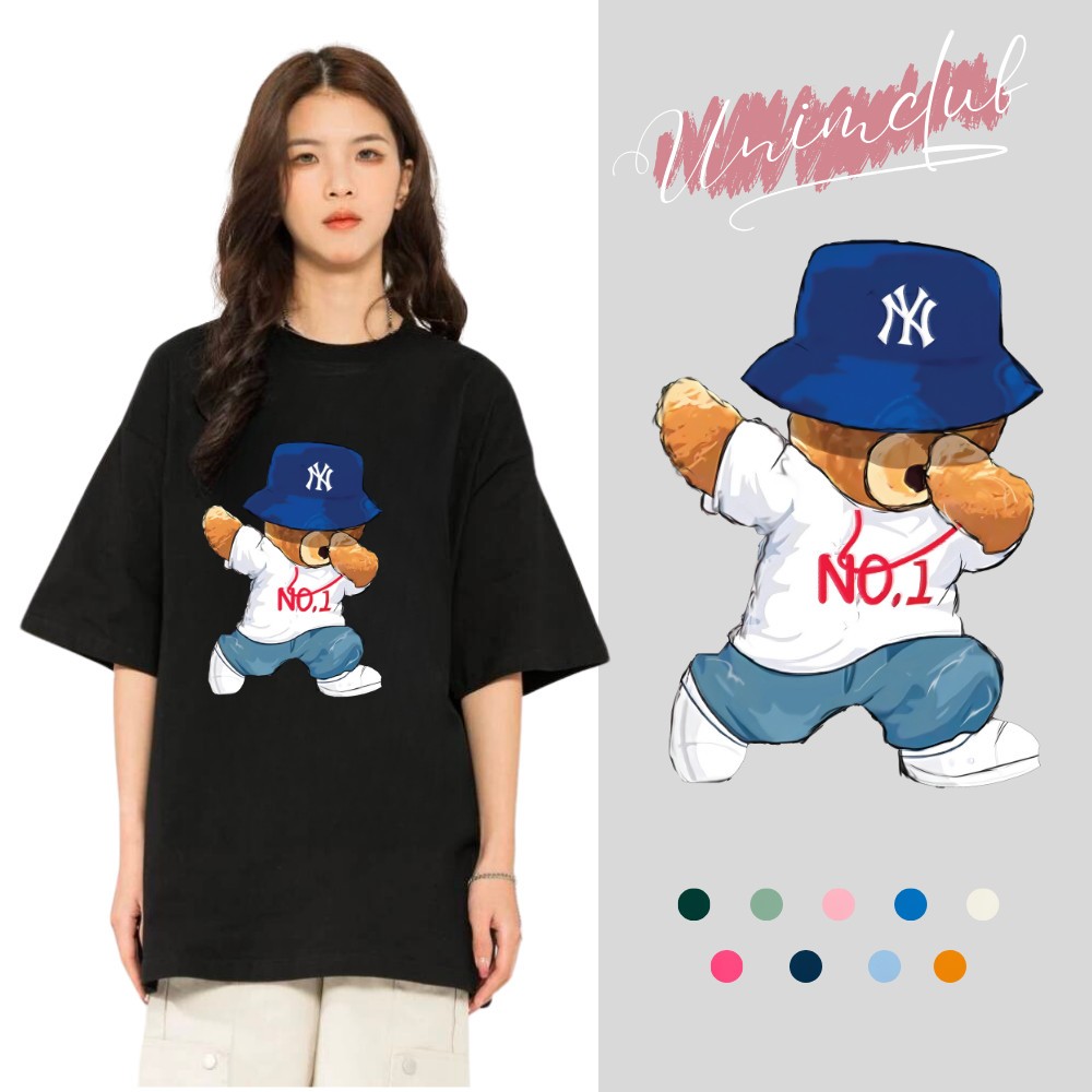 [VẢI 250 GSM] Áo Thun Gấu Giơ Tay NO1 Form Unisex Unim Store Vải Cotton 100% Cao Cấp Nhiều Màu - AP230