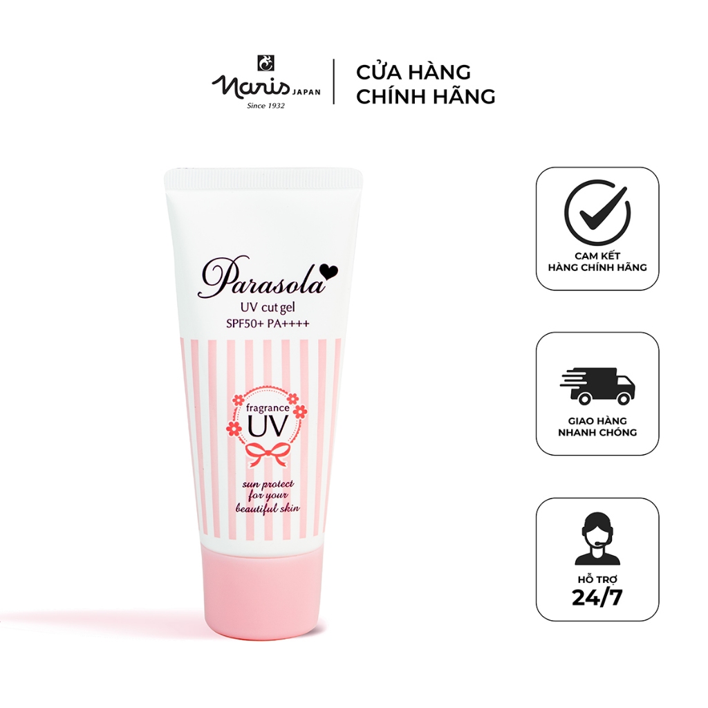 Ảnh Kem chống nắng dưỡng da dạng gel Naris Parasola Fragrance, UV 2-sao SPF50+ PA++++ 90g 1
