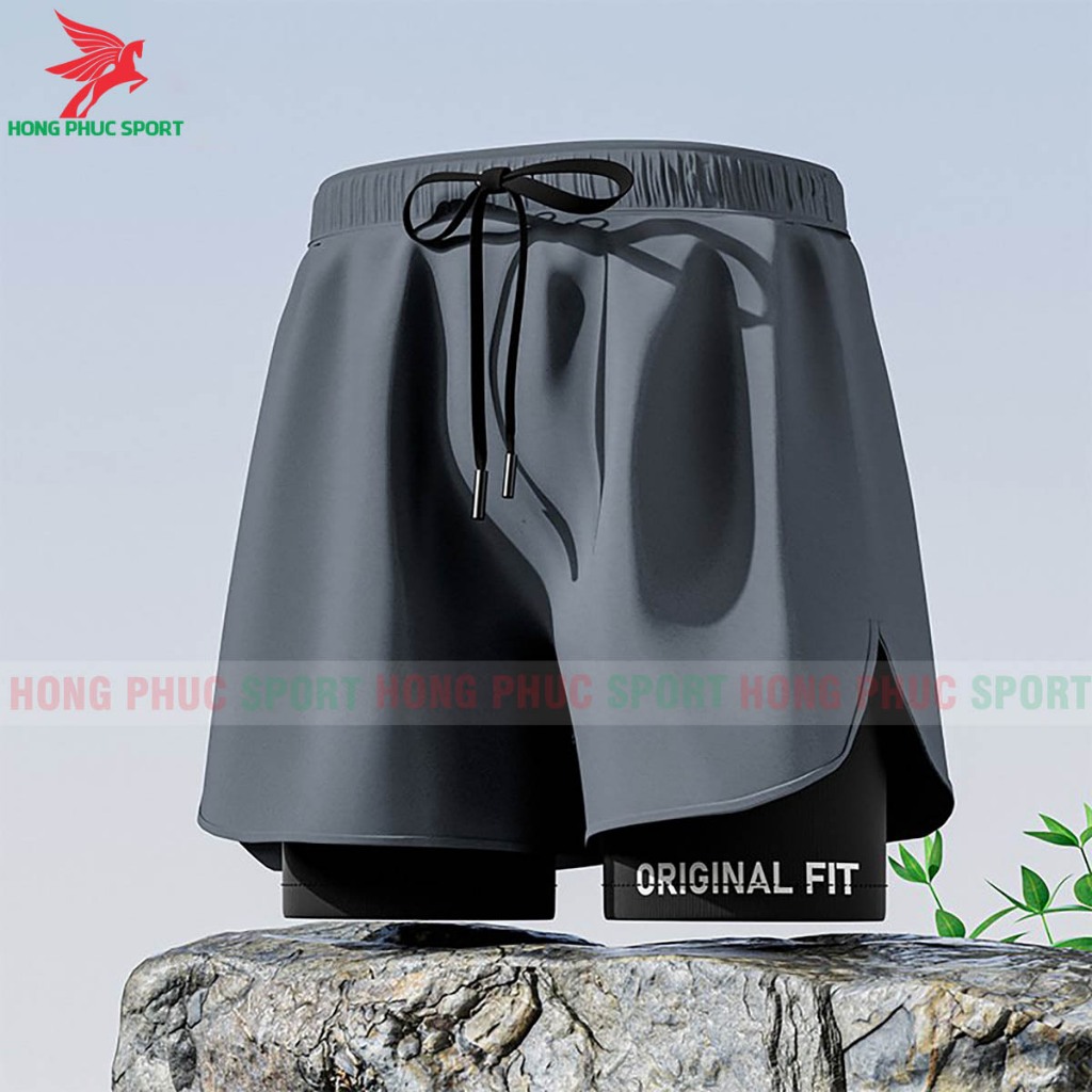 Quần Bơi Nam 2 Lớp YLike Chống Thấm Nước, Quần Đùi Nam Chơi Tennis, Bóng Rổ, Tập Gym, Chạy Bộ