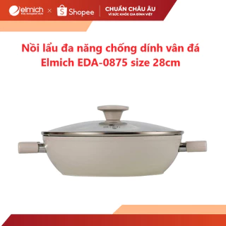 Nồi lẩu đa năng chống dính vân đá Elmich EDA-0875 size 28cm