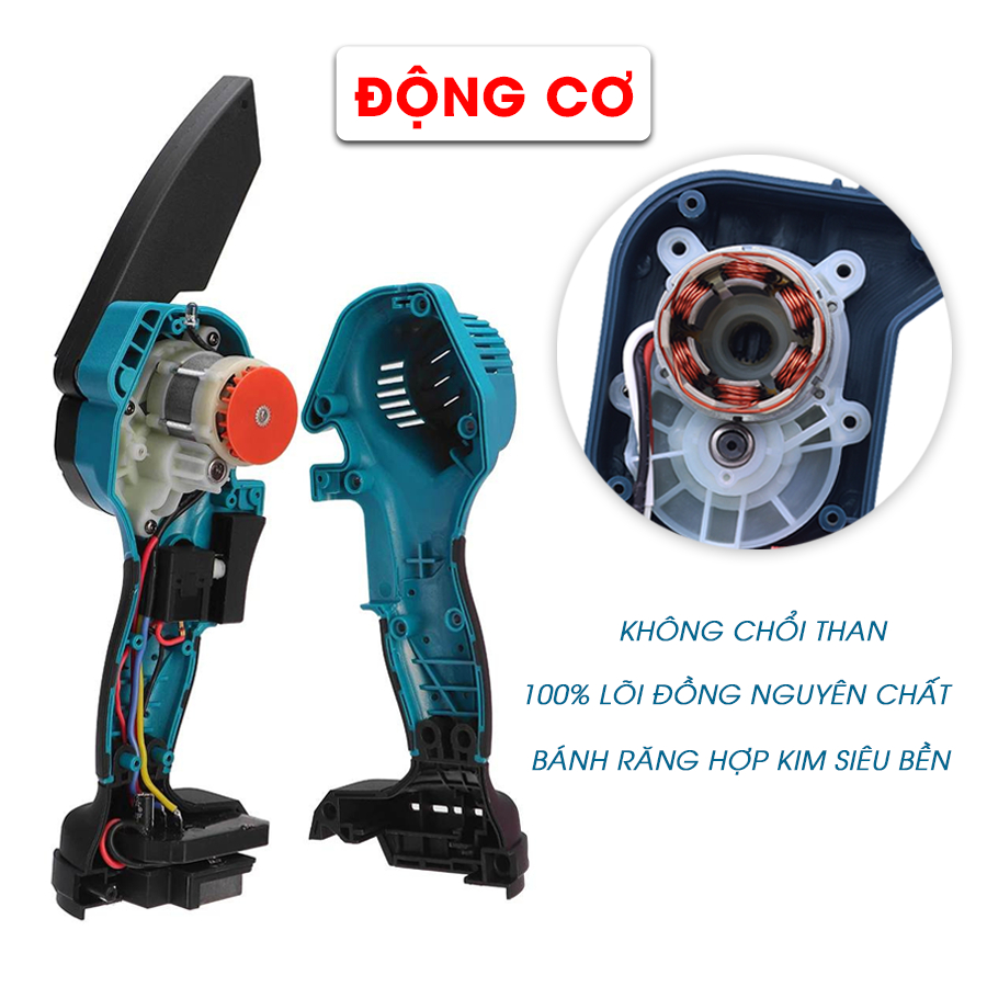 [TẶNG 4 LƯỠI] Máy Cưa Kiếm  Bossun BS-CK25BL. Boshun, Không Chổi Than, Chân Pin Phổ Thông, Chuyên Cưa Gỗ, Cắt, Tỉa Cây
