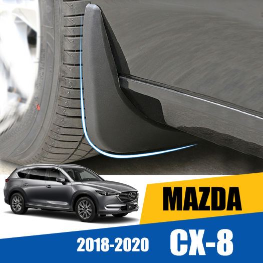 Chắn bùn bánh ô tô Mazda Cx8 2018-2022 bộ chắn bùn 4 bánh xe, Nhựa dẻo bền bỉ