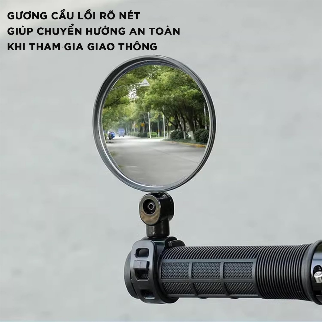 Ảnh Gương Kính Chiếu Hậu Phẳng Tháo Rời Dành Cho Xe Đạp Đường Kính 8 Cm Cleacco Boro Sport 4