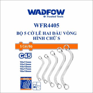 ĐỒ NGHỀ WADFOW Bộ 5 cờ lê hai đầu vòng hình  chữ S WFR4405