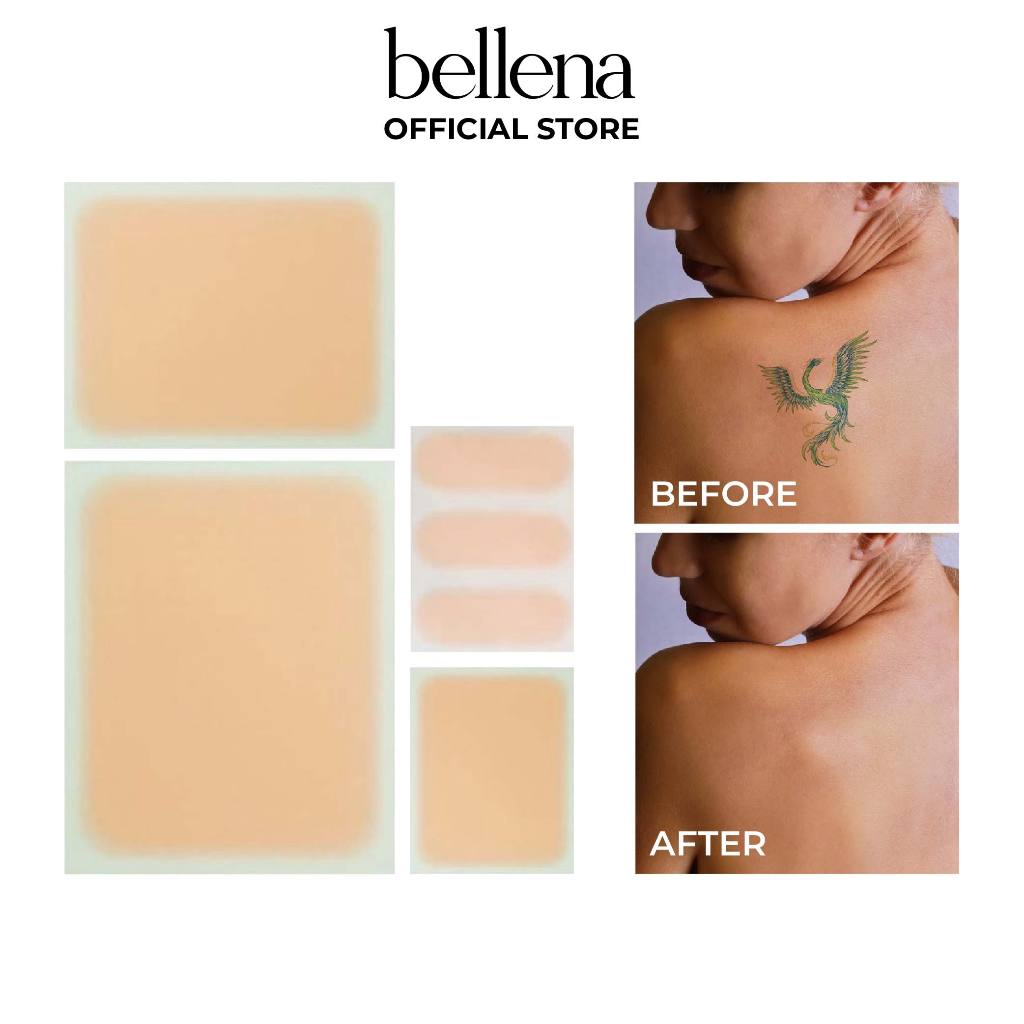 Miếng dán che hình xăm đậm màu tiệp màu da Bellena X3