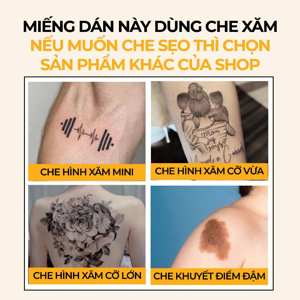 Miếng dán che hình xăm đậm màu tiệp màu da Bellena X3