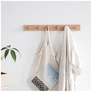 Móc gỗ gắn tường, Móc treo đồ đa năng decor trang trí không cần khoan