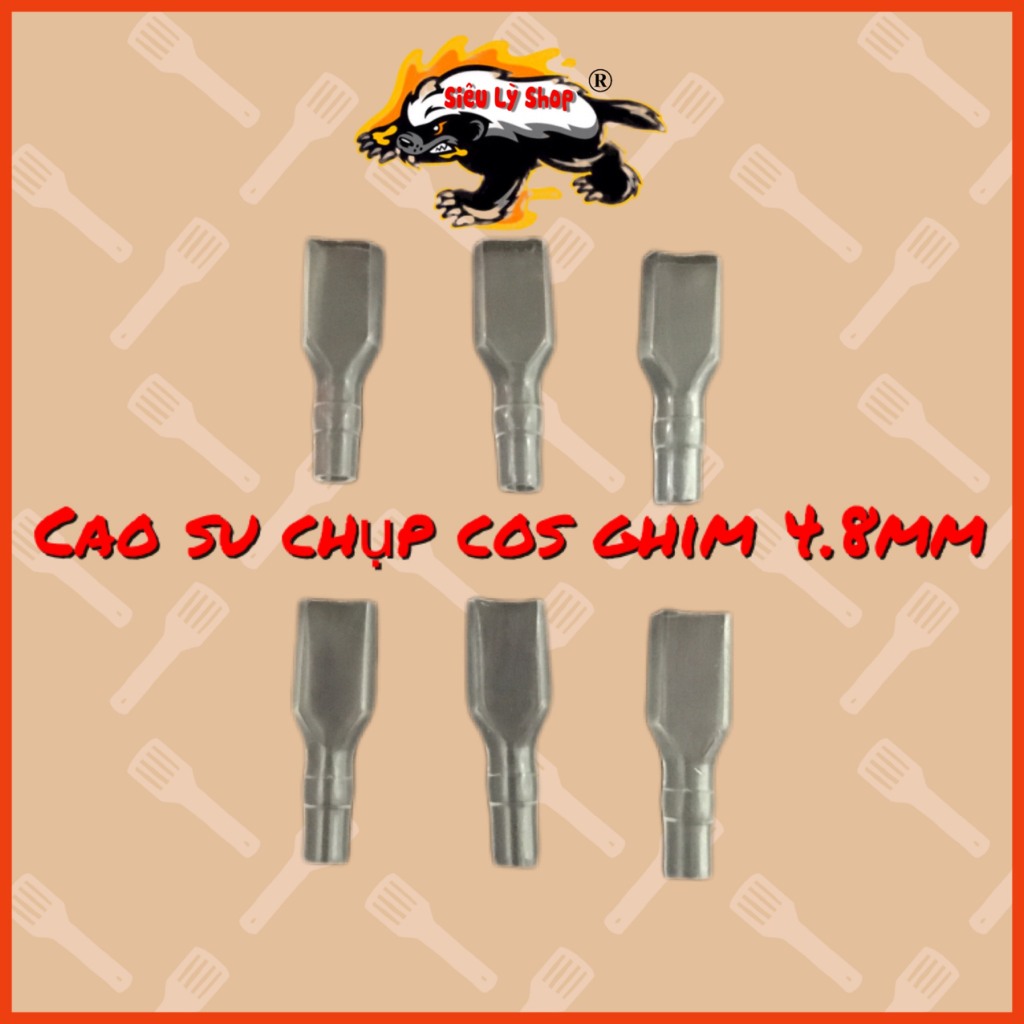 [Set 50 cái] Cao su - Nhựa chụp cos ghim 4.8mm | Shopee Việt Nam