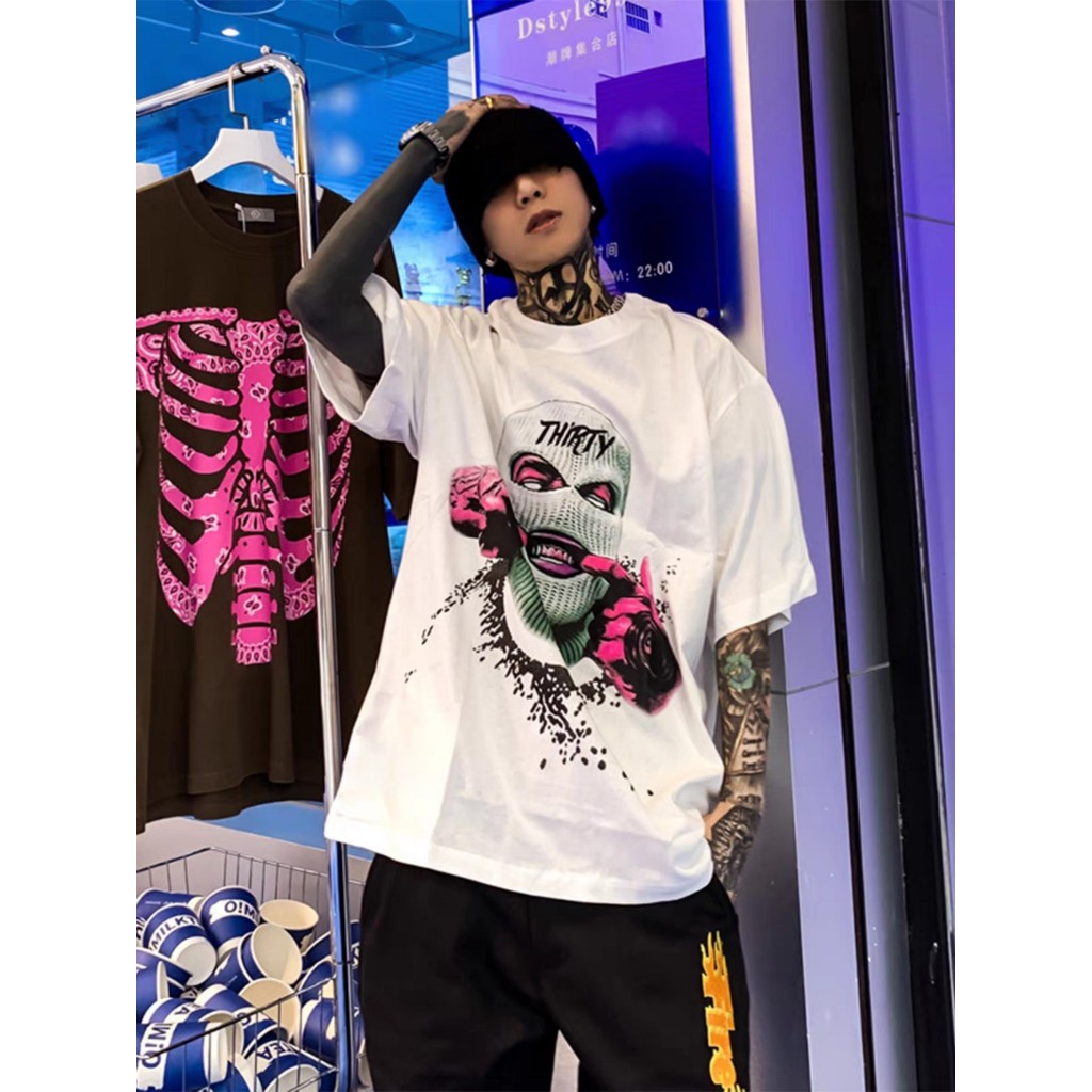 [VẢI 250 GSM] Áo Thun Hiphop Ski Mask Ngầu Chất Unisex Form Rộng Vải Cotton 100% Premium Cao Cấp - AP682