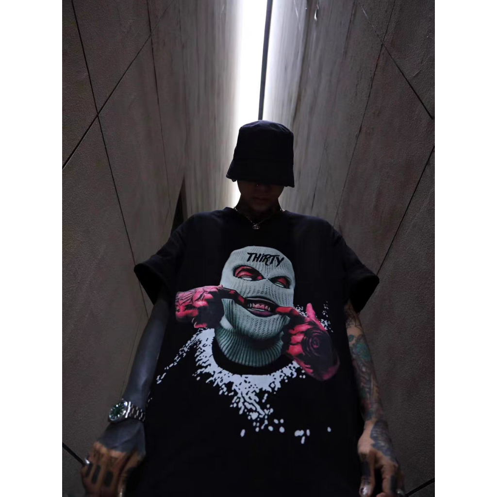 [VẢI 250 GSM] Áo Thun Hiphop Ski Mask Ngầu Chất Unisex Form Rộng Vải Cotton 100% Premium Cao Cấp - AP682