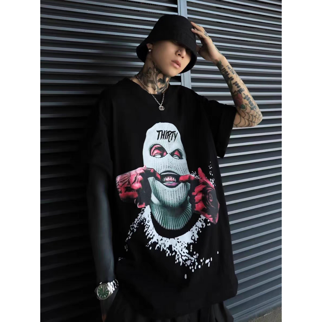 [VẢI 250 GSM] Áo Thun Hiphop Ski Mask Ngầu Chất Unisex Form Rộng Vải Cotton 100% Premium Cao Cấp - AP682
