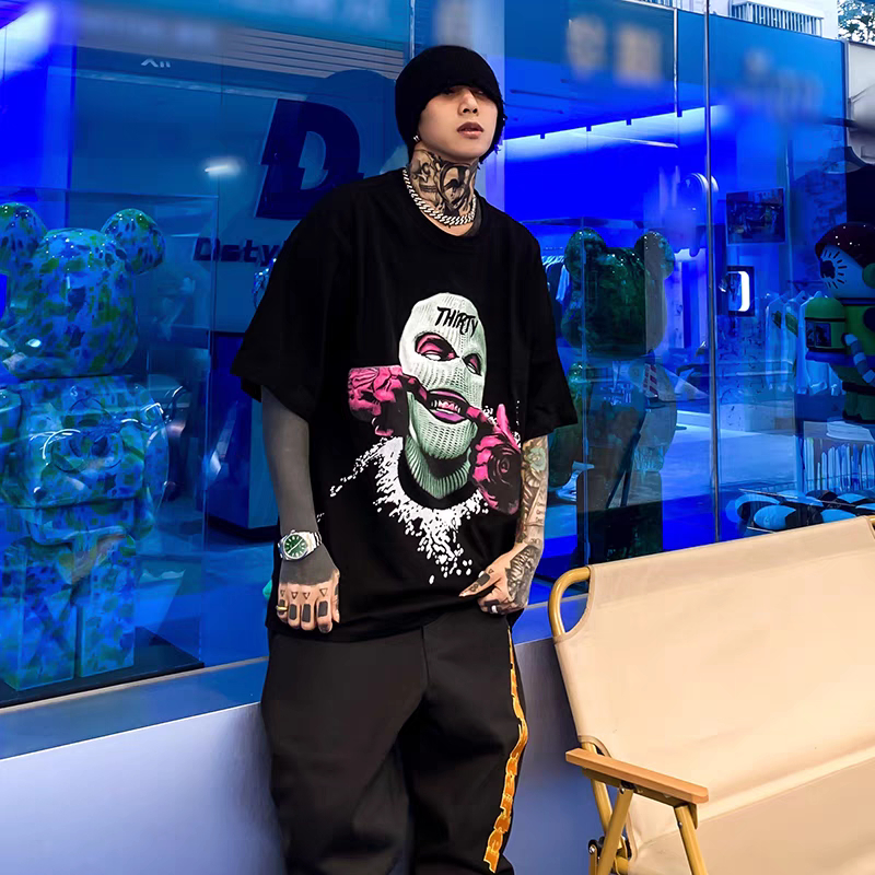 [VẢI 250 GSM] Áo Thun Hiphop Ski Mask Ngầu Chất Unisex Form Rộng Vải Cotton 100% Premium Cao Cấp - AP682