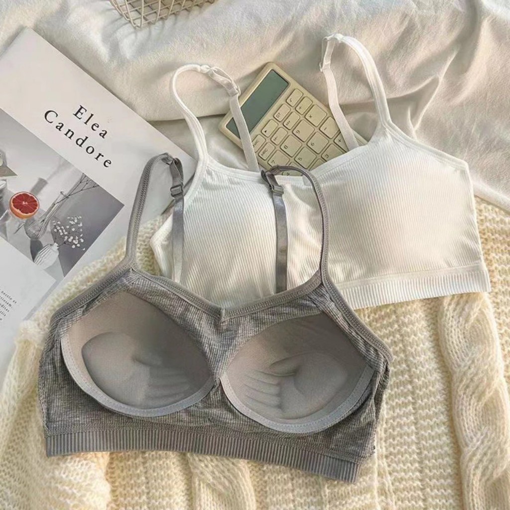 Áo bra chữ U, Áo bra nữ có đệm mút ngực hở lưng chữ U hở lưng chất cotton