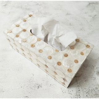 Hộp giấy ăn khảm trai cao cấp, High-quality mother-of-pearl tissue box, unique tissue box