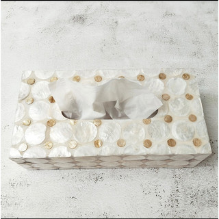 Hộp giấy ăn khảm trai cao cấp, High-quality mother-of-pearl tissue box, unique tissue box