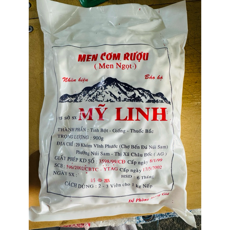 (có sẵn ) Men Cơm Rượu Mỹ Linh 900g ( Men ngọt )