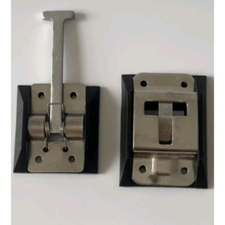 Móc gài cửa thùng xe chữ T có đế, cài cửa thùng xe tải cao cấp inox không rỉ.