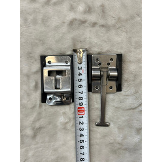 Móc gài cửa thùng xe chữ T có đế, cài cửa thùng xe tải cao cấp inox không rỉ.